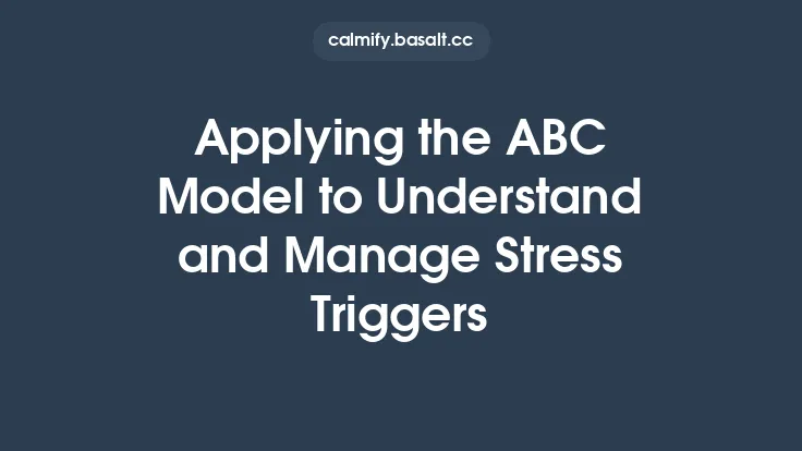 Applying the ABC Model to Understand and Manage Stress Triggers Thumbnail