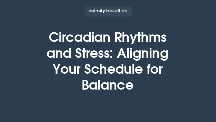 Circadian Rhythms and Stress: Aligning Your Schedule for Balance Thumbnail