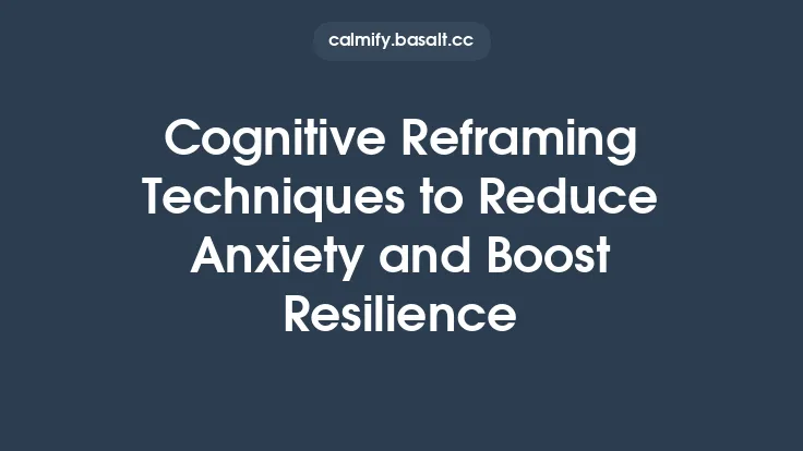 Cognitive Reframing Techniques to Reduce Anxiety and Boost Resilience Thumbnail