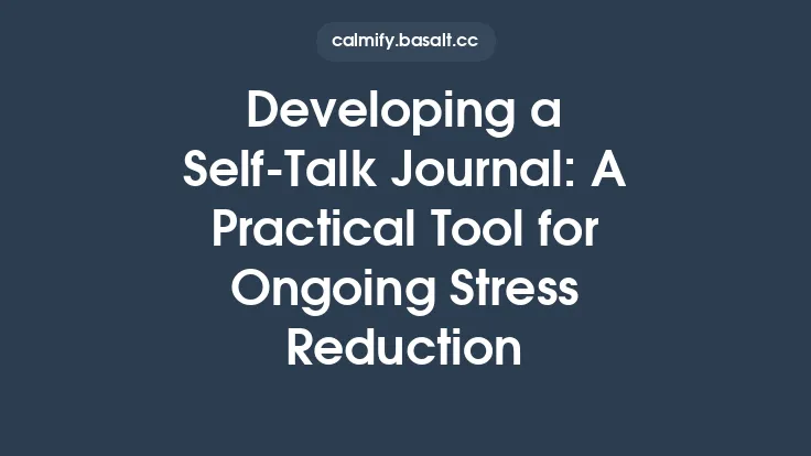 Developing a Self‑Talk Journal: A Practical Tool for Ongoing Stress Reduction Thumbnail
