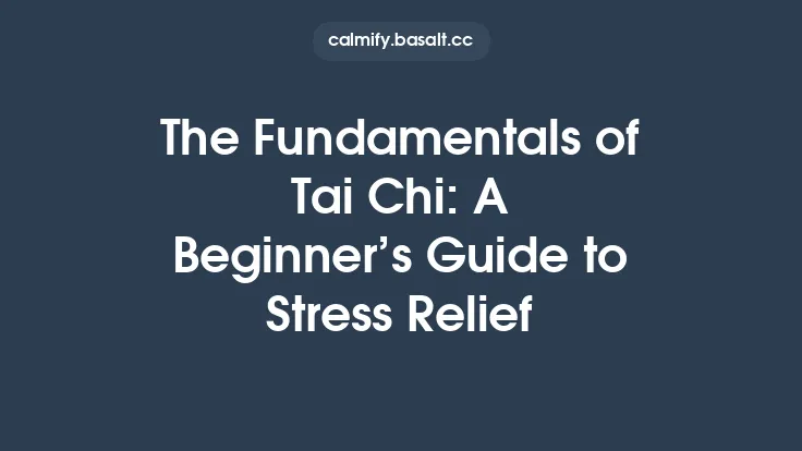 The Fundamentals of Tai Chi: A Beginner’s Guide to Stress Relief Thumbnail
