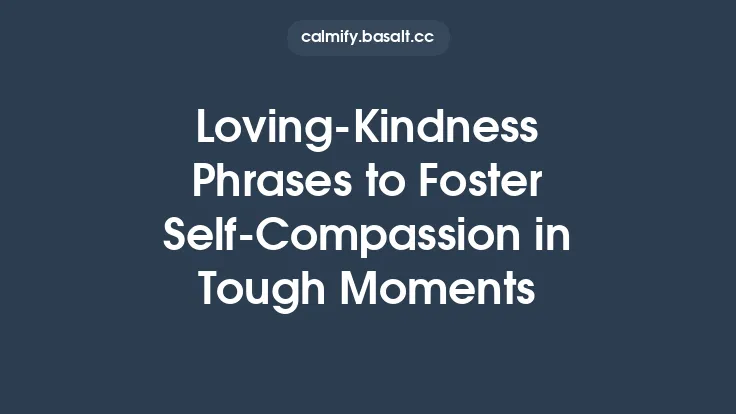 Loving‑Kindness Phrases to Foster Self‑Compassion in Tough Moments Thumbnail