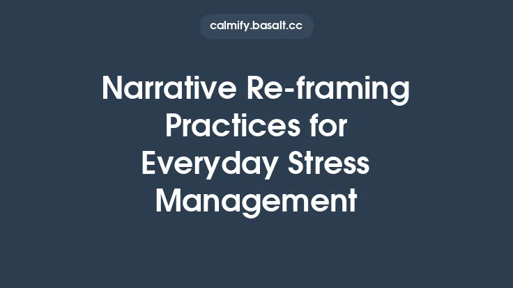 Narrative Re‑framing Practices for Everyday Stress Management Thumbnail