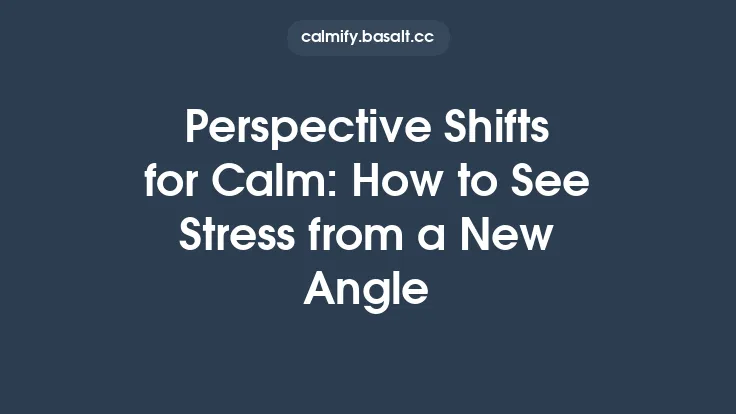 Perspective Shifts for Calm: How to See Stress from a New Angle Thumbnail