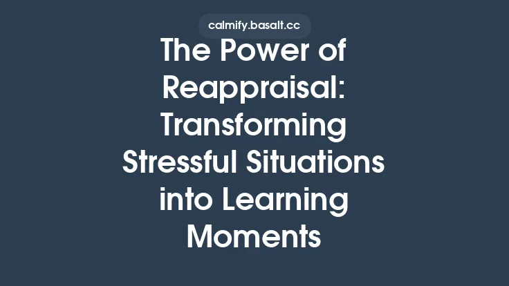 The Power of Reappraisal: Transforming Stressful Situations into Learning Moments Thumbnail