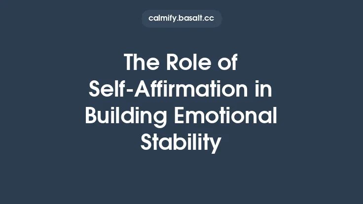 The Role of Self‑Affirmation in Building Emotional Stability Thumbnail
