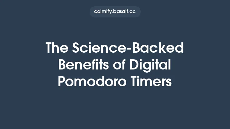 The Science‑Backed Benefits of Digital Pomodoro Timers Thumbnail