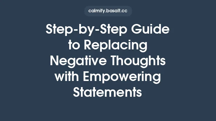 Step‑by‑Step Guide to Replacing Negative Thoughts with Empowering Statements Thumbnail