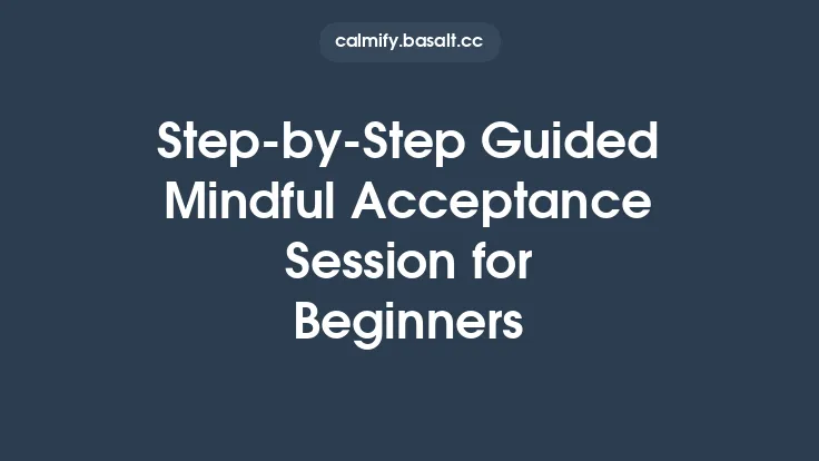 Step-by-Step Guided Mindful Acceptance Session for Beginners Thumbnail