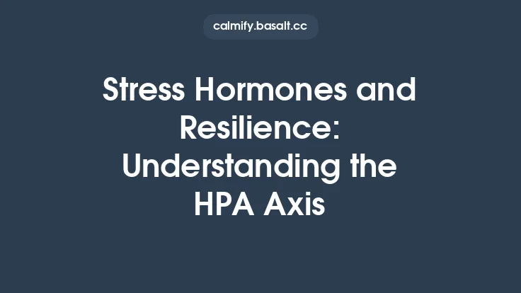 Stress Hormones and Resilience: Understanding the HPA Axis Thumbnail