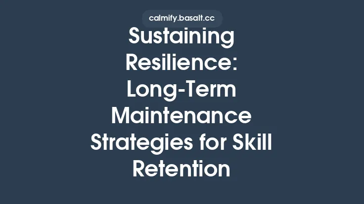 Sustaining Resilience: Long‑Term Maintenance Strategies for Skill Retention Thumbnail