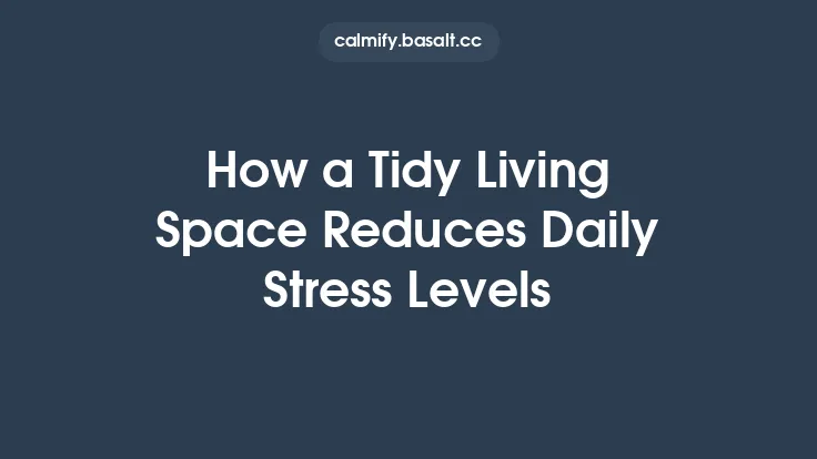 How a Tidy Living Space Reduces Daily Stress Levels Thumbnail
