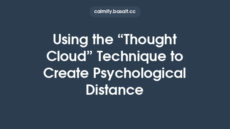 Using the “Thought Cloud” Technique to Create Psychological Distance Thumbnail